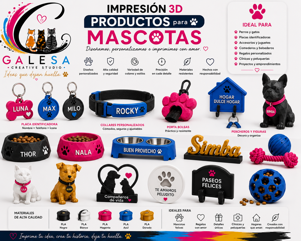 Impresiones 3D - Productos para Mascotas