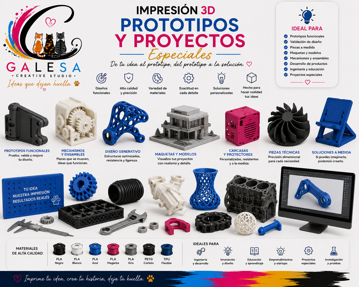 Impresiones 3D - Prototipos y Proyectos